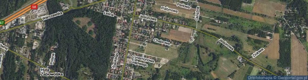 Zdjęcie satelitarne Chabrowa ul.